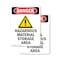 Signmission GHS Hazardous Material Danger Sign, Plastic, 7in W x 10in L, 2PK OS-2PACK-DS-P-710-V-2024 - alternate 1